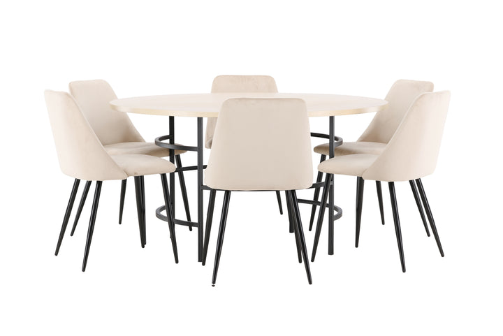 Night & Copenhagen Matgrupp Beige/Vitputsad