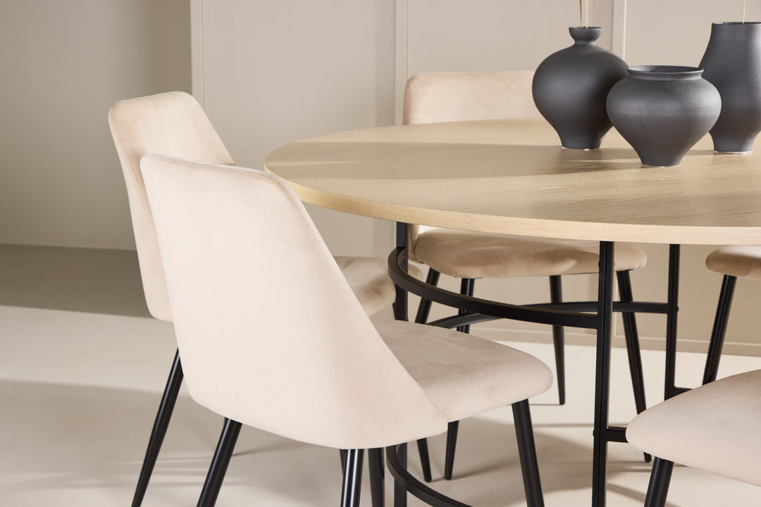 Night & Copenhagen Matgrupp Beige/Vitputsad