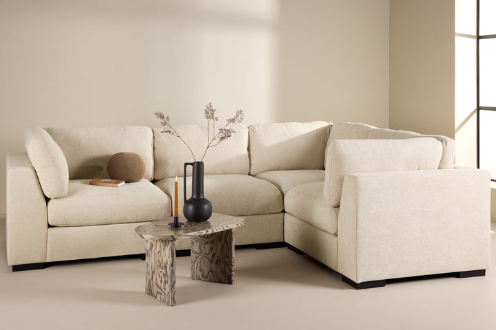Salerno Hörnsoffa Beige